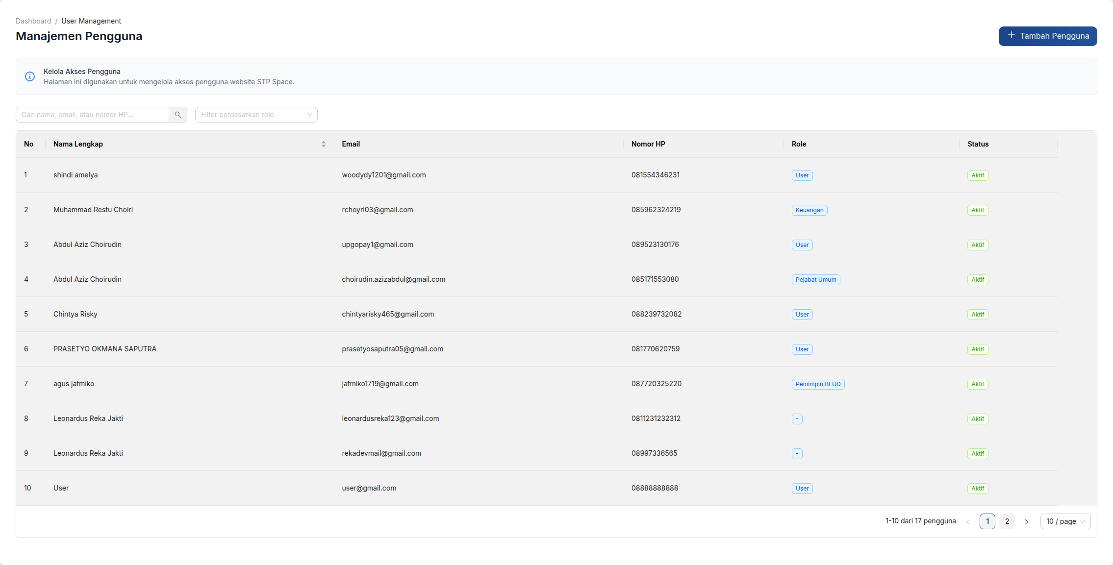 STP Space - Sistem Manajemen Peminjaman Ruangan screenshot 8